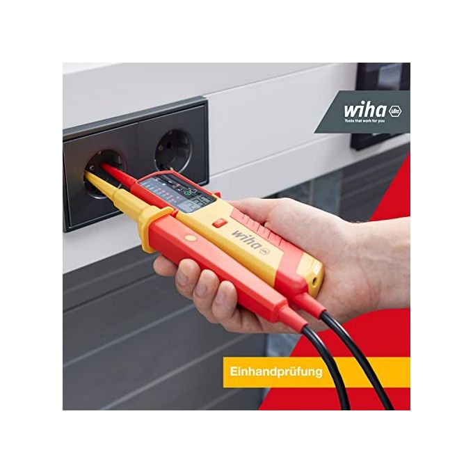Wiha WIH-44319 eMobility Tester di tensione e continuita' 12 - 1000 V AC CAT IV colore Nero