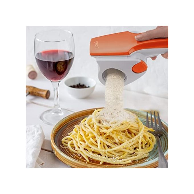Ariete 447 Gratì 2.0 - Grattugia Elettrica Ricaricabile Acciaio Inox Arancione