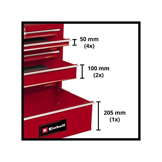 Einhell Carrello Da Officina Portatutto 7 Cassetti Tc-Tw 150