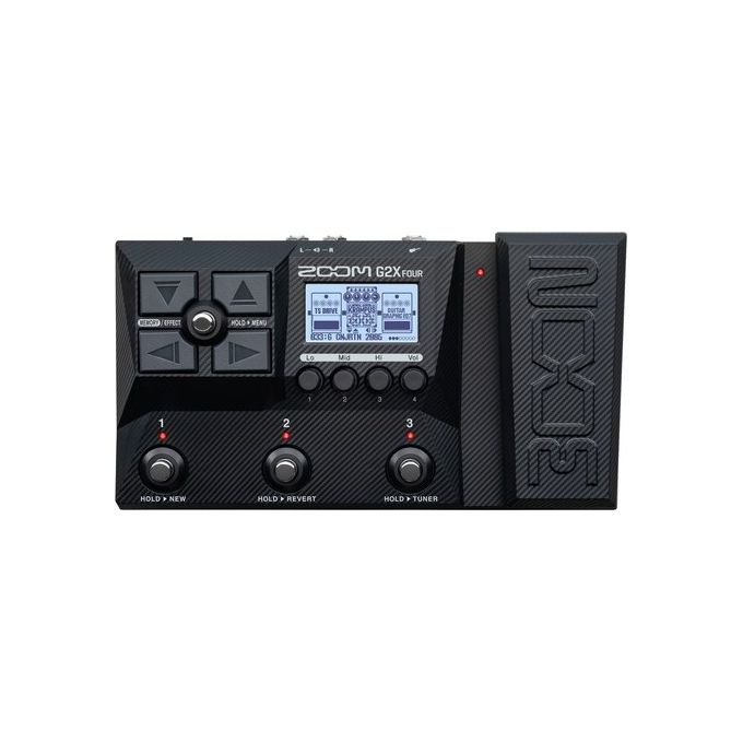 Zoom G2X FOUR Pedaliera Multieffetto per Chitarra con 22 Modelli Ampli e Casse 79 Effetti 300 Memorie Patch Looper 80 Secondi colore Nero