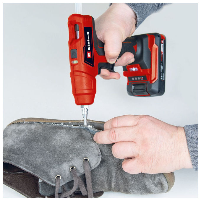 Einhell Pistola Colla A Caldo A Batteria Te-Cg 18 Li (Batteria Non Inclusa)