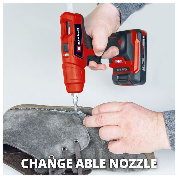 Einhell Pistola Colla A Caldo A Batteria Te-Cg 18 Li (Batteria Non Inclusa)
