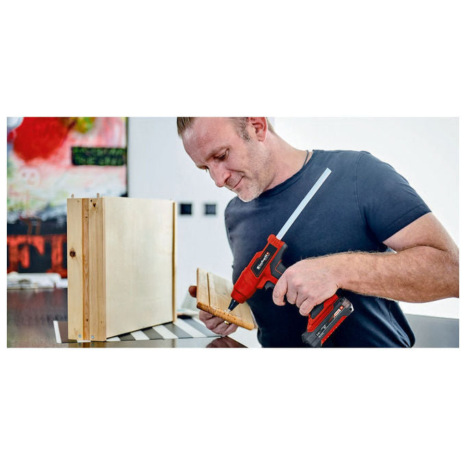 Einhell Pistola Colla A Caldo A Batteria Te-Cg 18 Li (Batteria Non Inclusa)