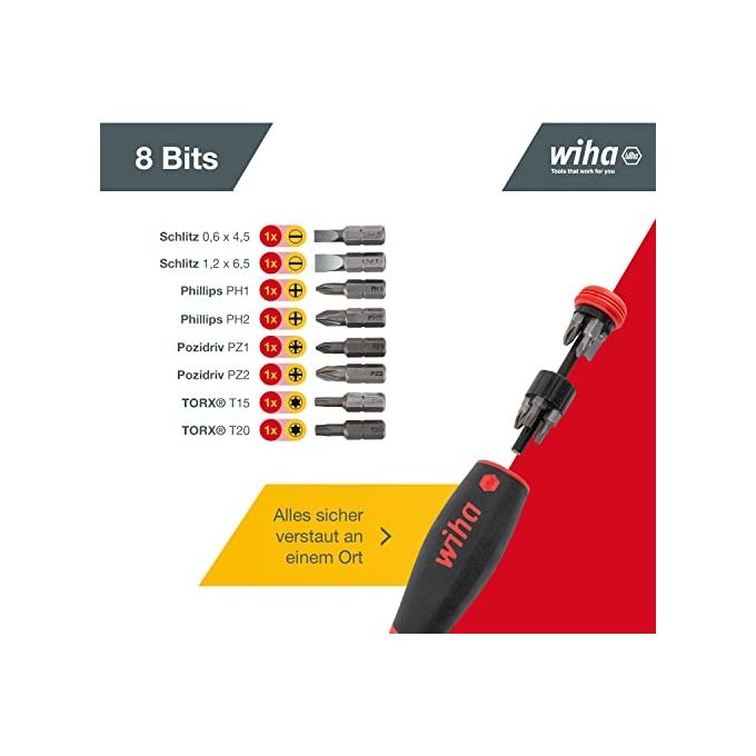 Wiha Giravite con Portainserti a Magazzino PocketMax Magnetico