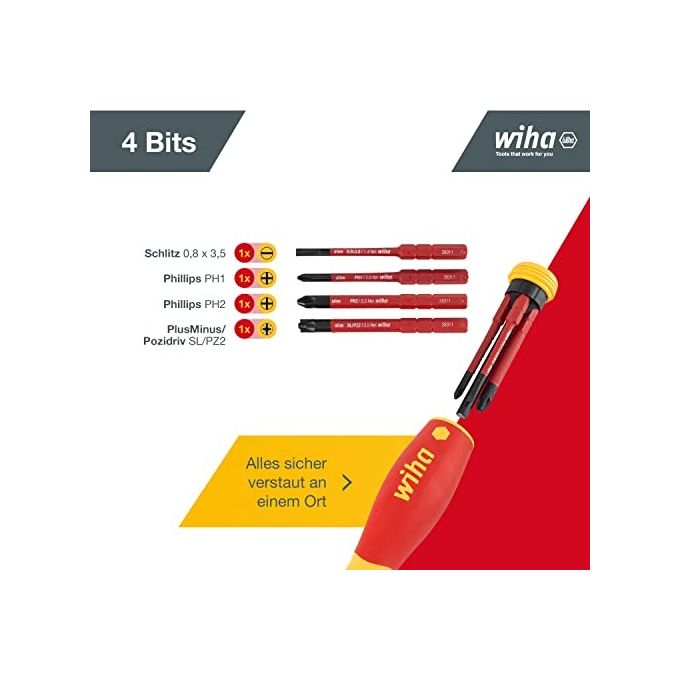 Wiha Giravite con Portainserti a Magazzino PocketMax Electric