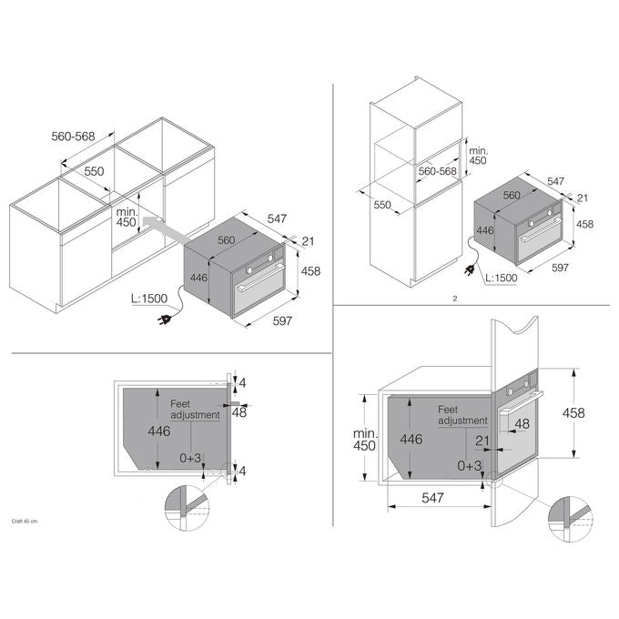 ASKO OCS8687S Forno Combinato a Vapore da Incasso 72 L Classe A+ 25 Funzioni MultiSteam 360° AquaClean (45,5x59,5x54,6 cm) colore Acciaio