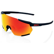 100% HUGLA2147 Racetrap 3.0 Occhiali da Ciclismo con Tecnologia HiPER Contrasto Lente Policarbonato UV400 Categoria 3 colore Soft Tact Black