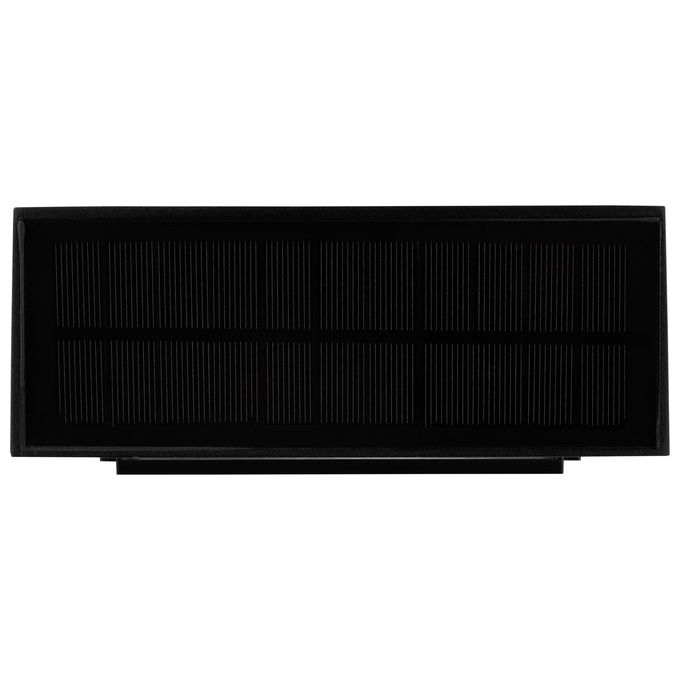 REV 2022001300 LED Lumus Lampada da Parete Solare 110lm con Sensore di Movimento in Alluminio colore Nero