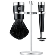Zwilling 47206-000-0 Classic Set da Barba con Rasoio Gillette Fusion Pennello Sintetico Supporto Cromato colore Nero