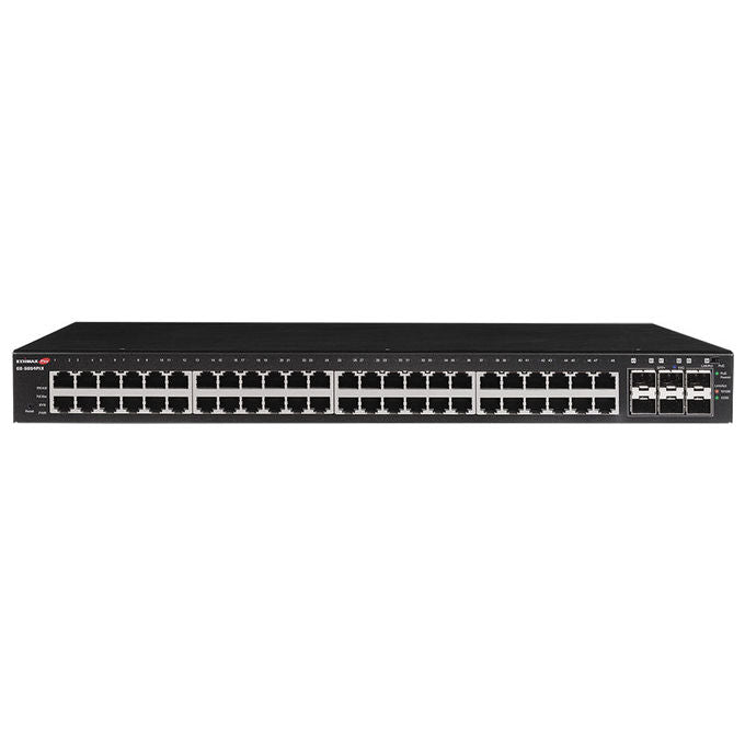 Edimax GS-5654PLX V2 Switch di rete gestito con 48 porte Gigabit Ethernet 6 slot SFP+ 10G supporto PoE+ colore Nero