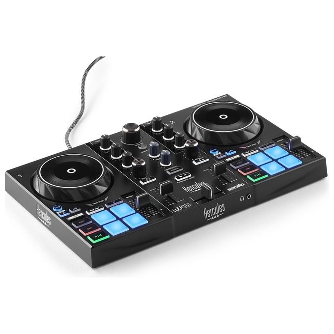 Hercules controller DJ Inpulse 200 MK3, USB-C, jog wheel tattili, compatibile Serato DJ Lite e DJUCED, uscite RCA e mini-jack