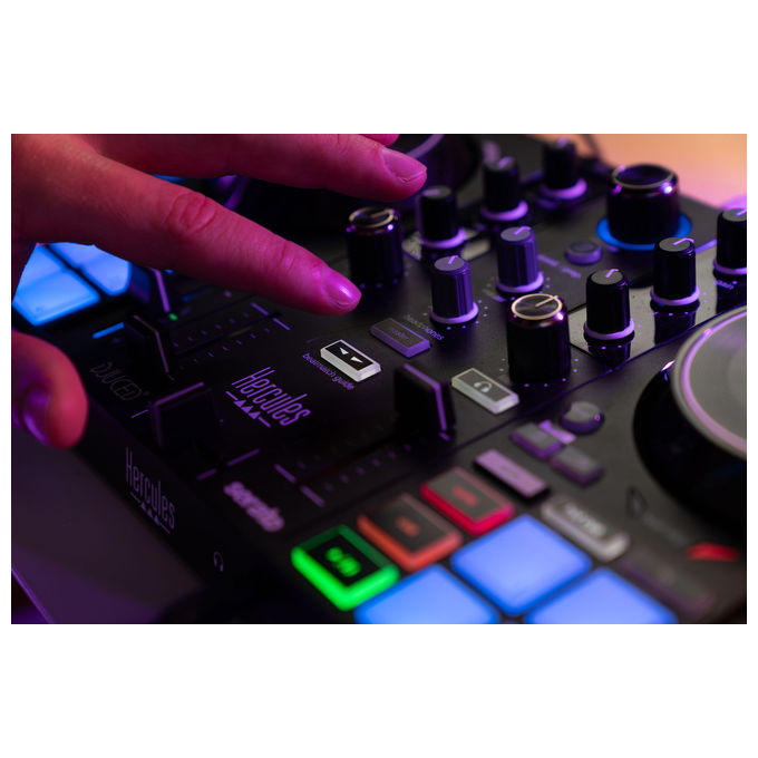 Hercules controller DJ Inpulse 200 MK3, USB-C, jog wheel tattili, compatibile Serato DJ Lite e DJUCED, uscite RCA e mini-jack
