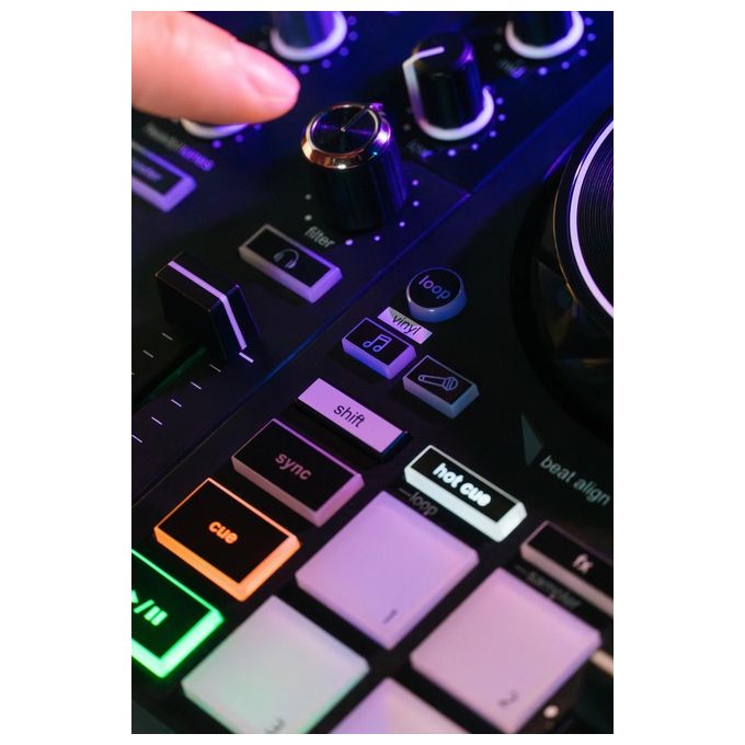 Hercules controller DJ Inpulse 200 MK3, USB-C, jog wheel tattili, compatibile Serato DJ Lite e DJUCED, uscite RCA e mini-jack