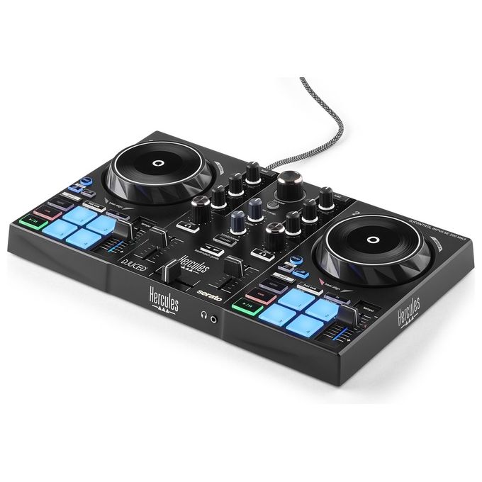 Hercules controller DJ Inpulse 200 MK3, USB-C, jog wheel tattili, compatibile Serato DJ Lite e DJUCED, uscite RCA e mini-jack