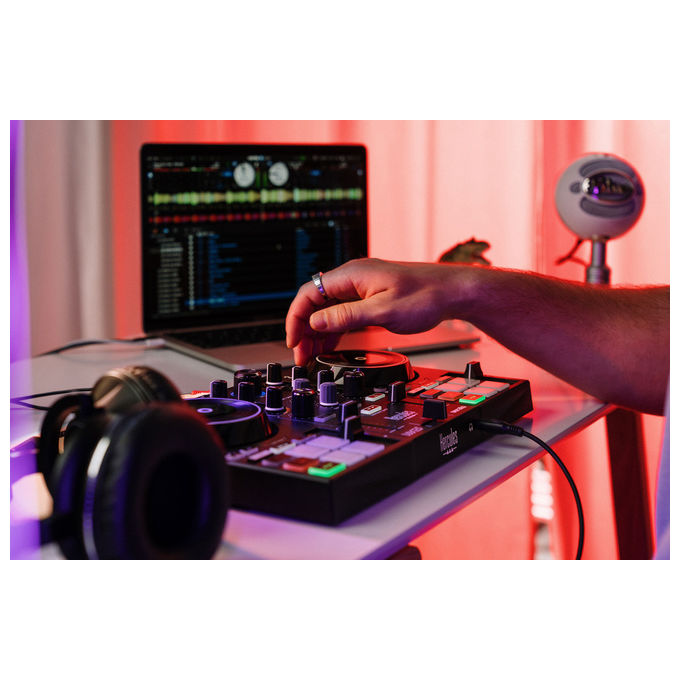 Hercules controller DJ Inpulse 200 MK3, USB-C, jog wheel tattili, compatibile Serato DJ Lite e DJUCED, uscite RCA e mini-jack