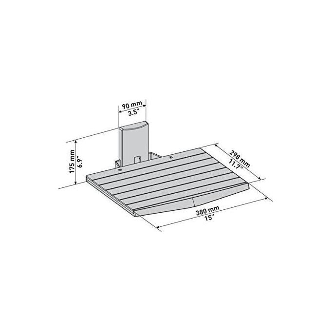 Meliconi Slimstyle Av Shelf Supporto per Apparecchi Audio-Video da Parete