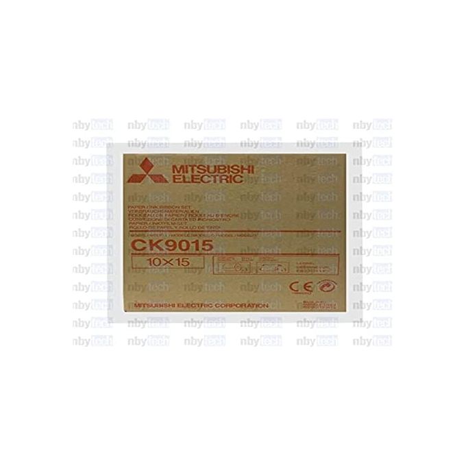 Mitsubishi Electric CK9015 Carta Termica Fotografica Lucida 10x15 cm 600 Stampe con Nastro e Laminazione