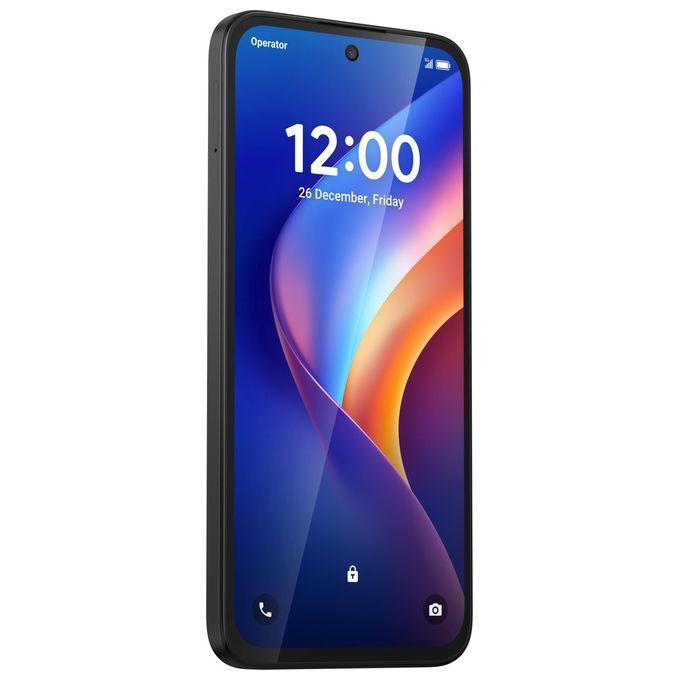 TCL K70 Smartphone 4G 6.8'' 4GB 128GB MediaTek Helio G100 Turbo NFC IP64 5200 mAh colore Midnight Black