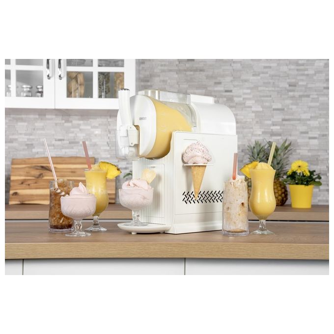 Unold 48960 Sofia Creme Macchina per Gelato 2 in 1 Compressore Silenzioso 150 W Capacita' 1,5 L colore Bianco