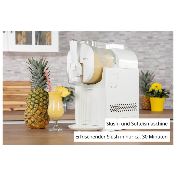 Unold 48960 Sofia Creme Macchina per Gelato 2 in 1 Compressore Silenzioso 150 W Capacita' 1,5 L colore Bianco