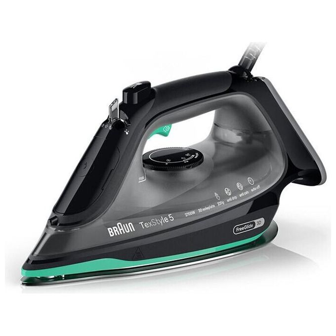 Braun SI5277GR TexStyle 5 Ferro da stiro a vapore e a secco 2700 W Piastra SuperCeramic FreeGlide 3D colore Verde