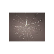 Kaemingk RAMO32FILI Lumineo Sagoma Luminosa Natalizia 256 MicroLED 8 Giochi di Luce Bianco Caldo Alimentazione Rete Esterno colore Silver