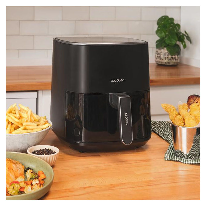 Cecotec 8435484049719 Friggitrice ad aria 5,5 L 1500 W 9 programmi Display touch colore Nero