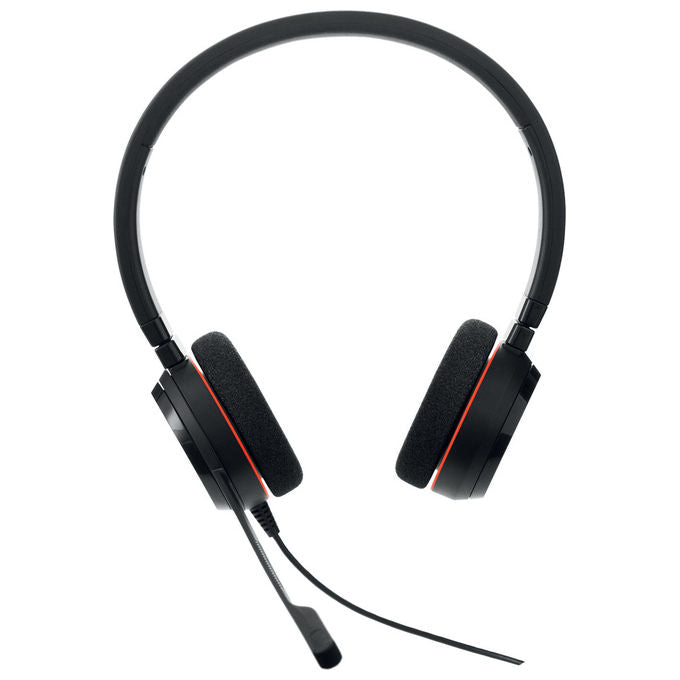 Jabra Evolve 20, Cuffie Cablate, USB Type-C-A, Archetto, Nero