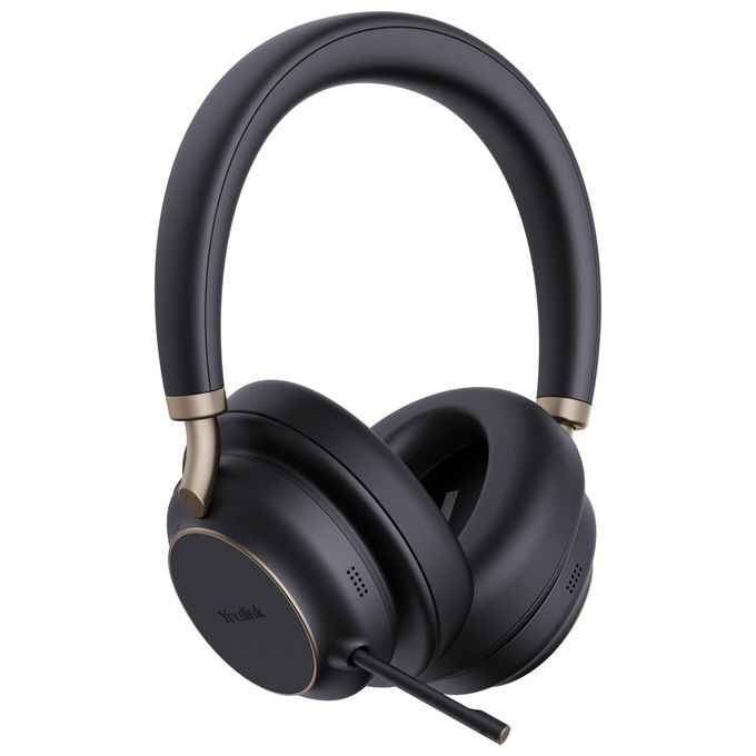 Yealink 1208707 BH76 Plus Teams Auricolare Wireless Bluetooth USB Type-C A Padiglione Musica e Chiamate 45 m 40 h Autonomia colore Nero