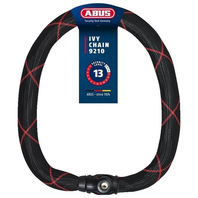 ABUS 88694 Ivy Chain 9210 Lucchetto per Bicicletta Catena 10 mm Lunghezza 170 cm colore Nero
