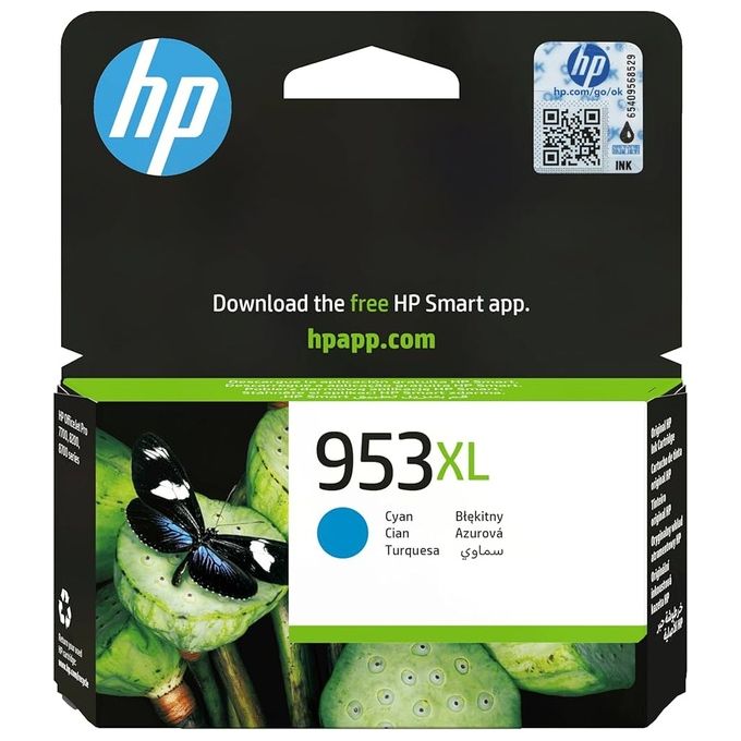 HP F6U16AE Cartuccia d'inchiostro originale 953XL Ciano 18 ml 1600 pagine colore Ciano