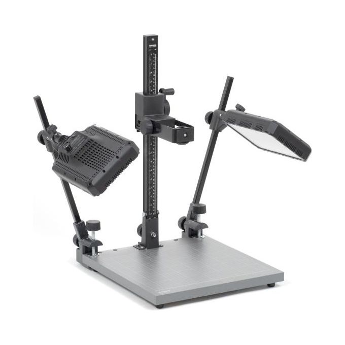 Kaiser 5308 R2 CP 24D Set di Cattura Immagini con Illuminazione LED 2 x 24 W 5600 K CRI 95 colore Nero