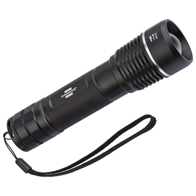 Brennenstuhl TL1201AF LuxPremium Torcia LED 1200lm IP67 Focalizzazione Continua 4,3x4,3x15,5 cm colore Nero