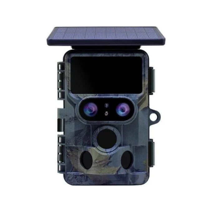 Stealth Gear 720133 Nightjar Dual-Cam Solar 4K WiFi Wildcamera Risoluzione Video 4K Alimentazione Solare e Batteria Ricaricabile colore Nero