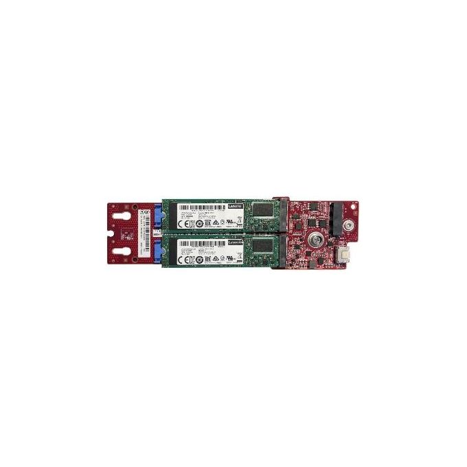 Lenovo 4Y37A09739 ThinkSystem Kit Abilitazione RAID M.2 SATA 2-Bay Marvell 88SE9230 JBOD RAID-0 RAID-1 PCIe 2.0 x2