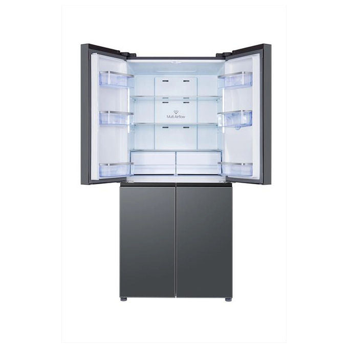 TCL RP466CXF0 Frigorifero 4 Porte 466 L 186 cm Classe F No Frost Inverter Total No Frost 40 dB colore Inox