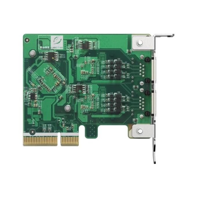 Qnap QXG-2G2T-I225 Scheda di Rete PCIe Dual Port 2.5 GbE Intel I225-LM Wake-on-LAN VLAN Teaming