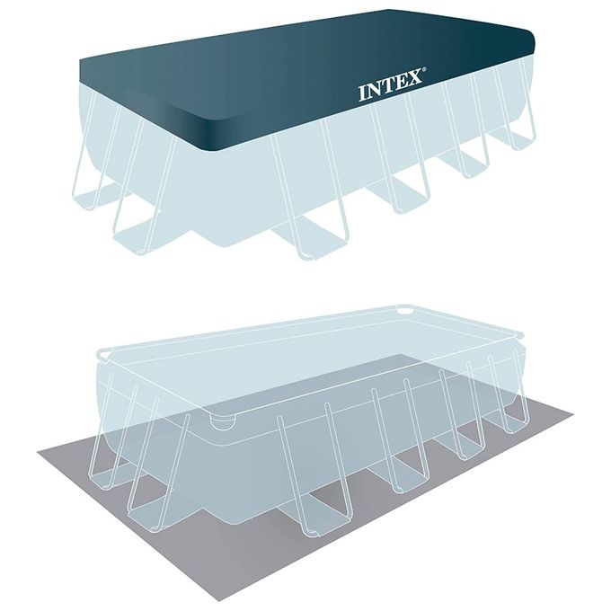 Intex 26792NP Piscina Fuori Terra Rettangolare Intex 26778 488 x 244 x 107 cm 488x244x107 cm
