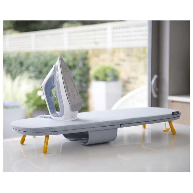 Joseph Joseph 50009 Asse da Stiro Pieghevole con Vano Portaferro Materiale Cotone Colore Grigio