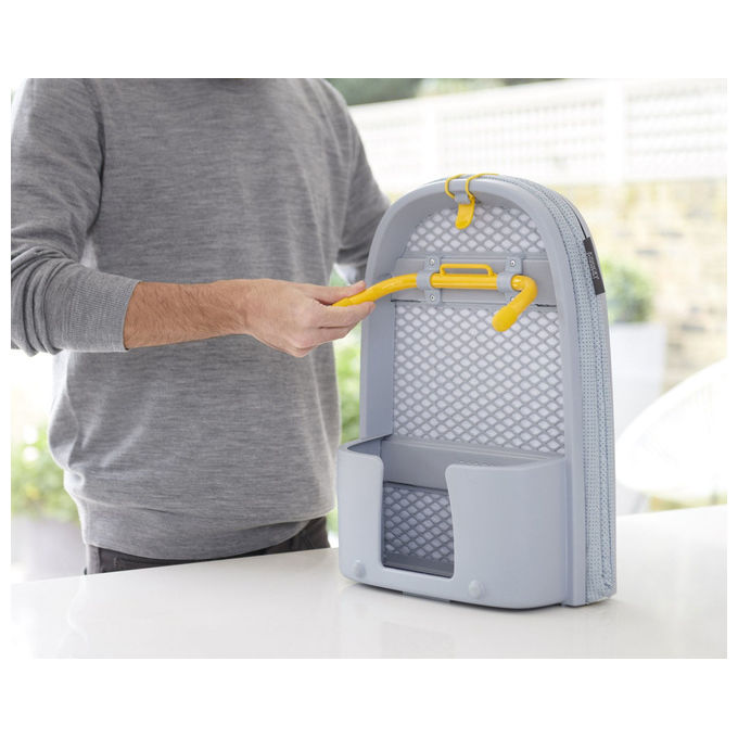 Joseph Joseph 50009 Asse da Stiro Pieghevole con Vano Portaferro Materiale Cotone Colore Grigio