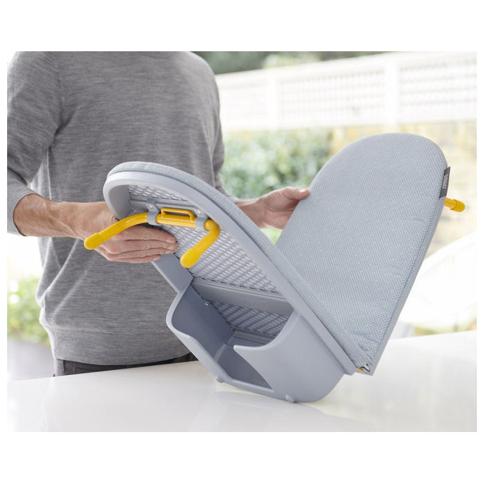 Joseph Joseph 50009 Asse da Stiro Pieghevole con Vano Portaferro Materiale Cotone Colore Grigio