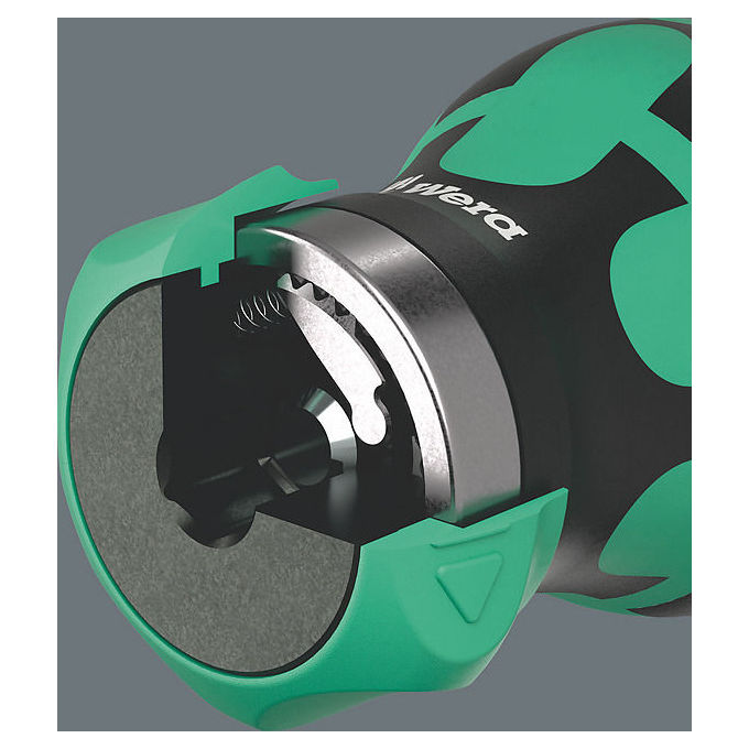 Wera 5008891001 Kraftform Kompakt Stubby magazine RA 1 Cacciavite con punte multiple 6 pezzi magnetico con cricchetto colore Nero Verde
