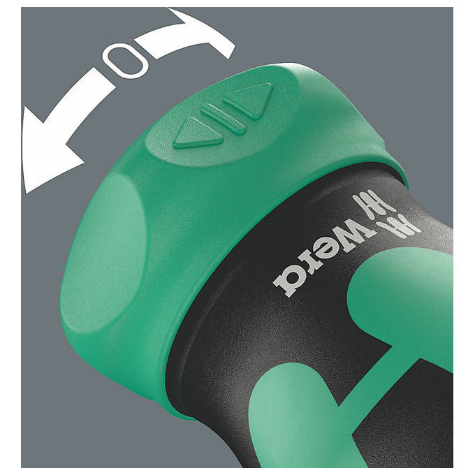 Wera 5008891001 Kraftform Kompakt Stubby magazine RA 1 Cacciavite con punte multiple 6 pezzi magnetico con cricchetto colore Nero Verde