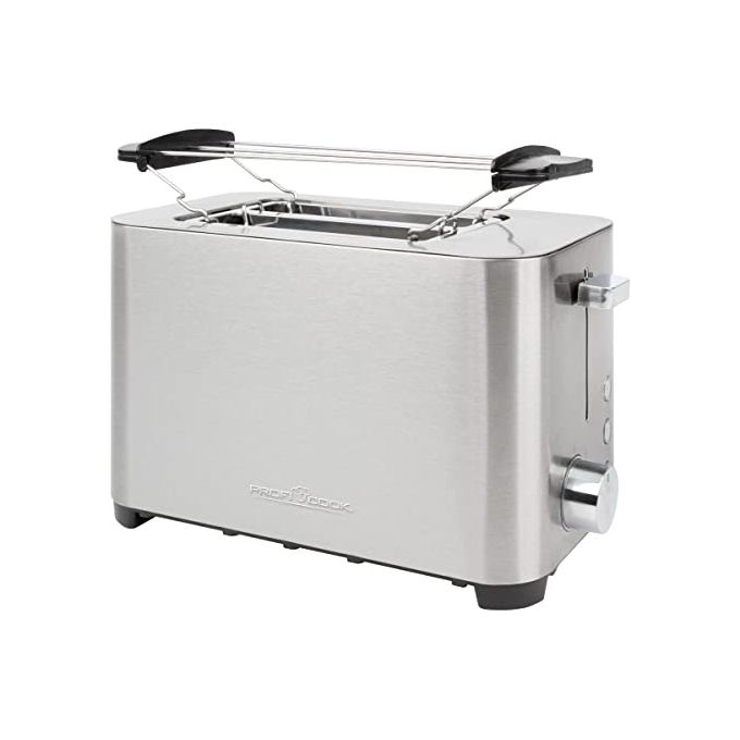 ProfiCook PC-TA 1251 Tostapane 2 Fette 750 W Fessure Extra Large Scongelamento Riscaldamento colore Acciaio Inox