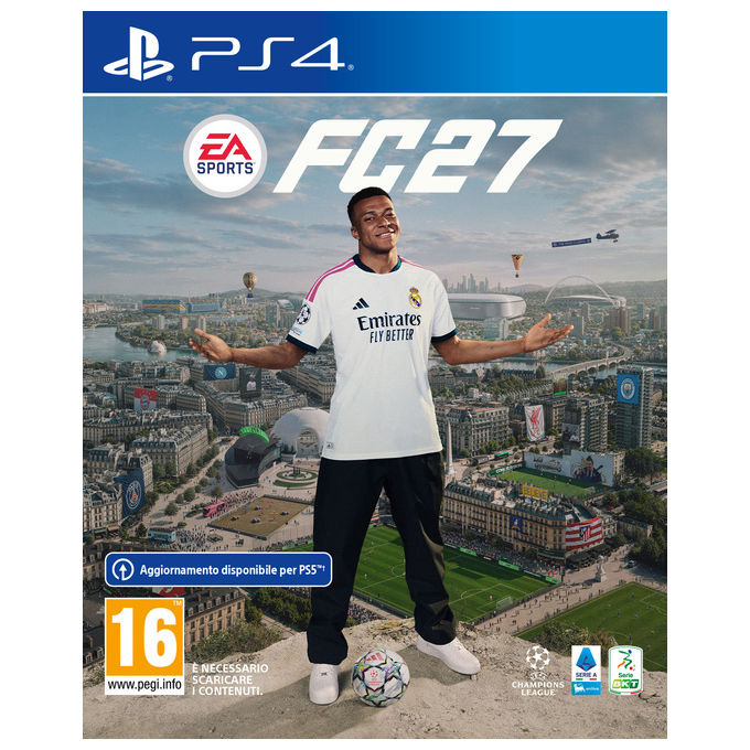 Electronic Arts 5030932125545 EA SPORTS FC27 Videogioco per PlayStation 4 Genere Sport Data di rilascio 25-09-2026 Modalita' multiplayer Sì Acquisti in-game Sì colore Nero