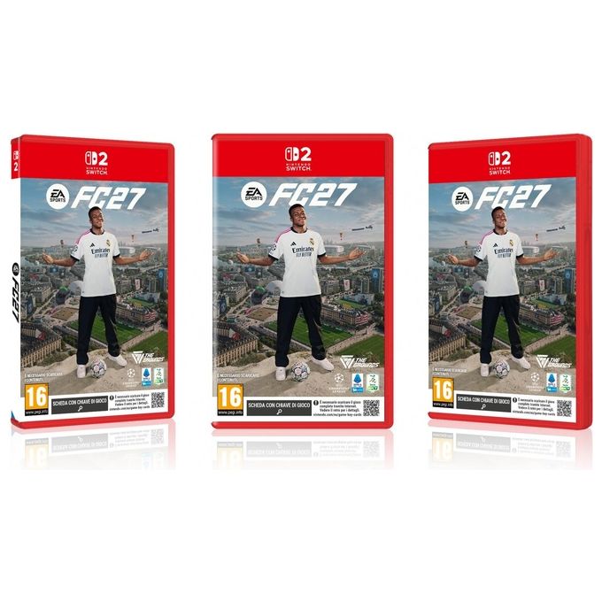 Electronic Arts 5030943125503 EA SPORTS FC27 (KEYCARD) Gioco Nintendo Switch 2 Genere Sport Data di rilascio 25-09-2026 Lingua Italiano colore Nero