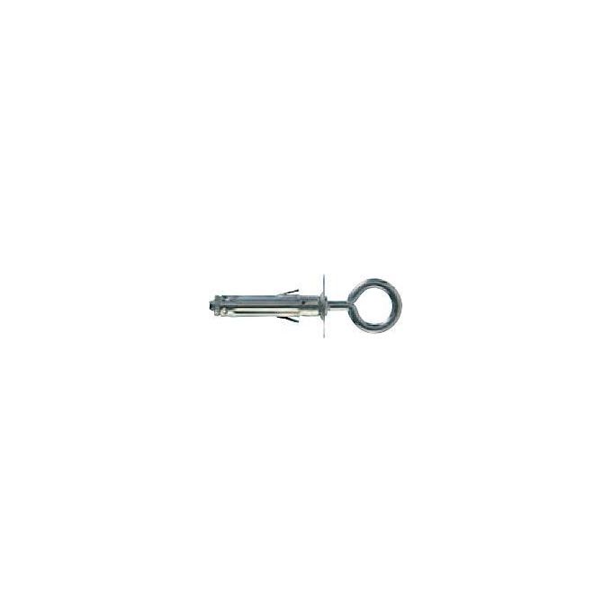 Fischer 504473 Confezione 4 Tasselli Universali in Acciaio D. 9mm con Gancio Occhiolo Chiuso
