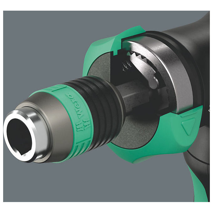 Wera 5051535001 Kraftform Kompakt Pistol RA-R 1 Cacciavite con punte multiple 6 pz inserti 1-4'' PH1 PH2 colore Nero Verde