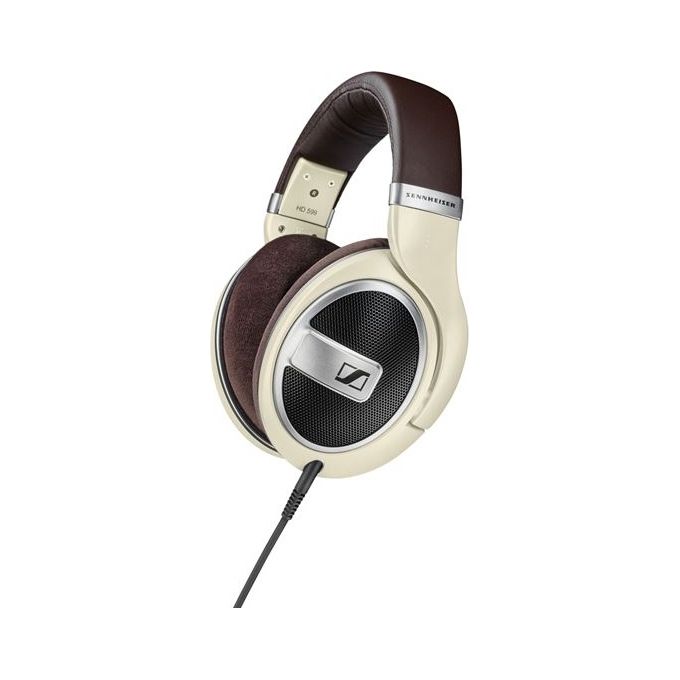 Sennheiser 506831 HD 599 Cuffie a Padiglione Aperte Circumaurali 50 Ohm 106 dB Cavo Scollegabile colore Avorio
