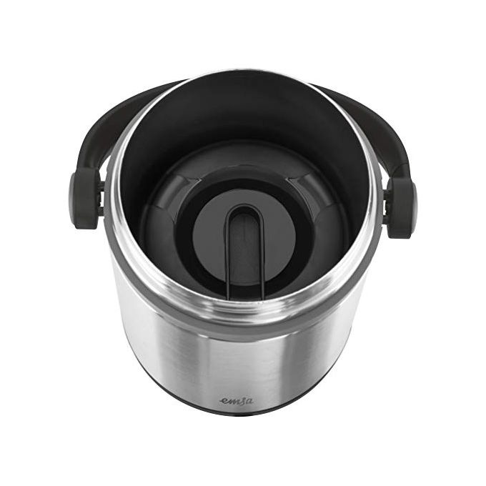Emsa Mobility Portavivande Termico Acciaio Inox 1,7 Litri Nero-Antracite